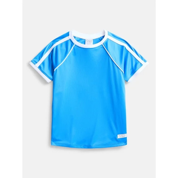 Athletic Works Girls Active Soccer Tee with Short Sleeves, Sizes 4-18 | Walmart (US)