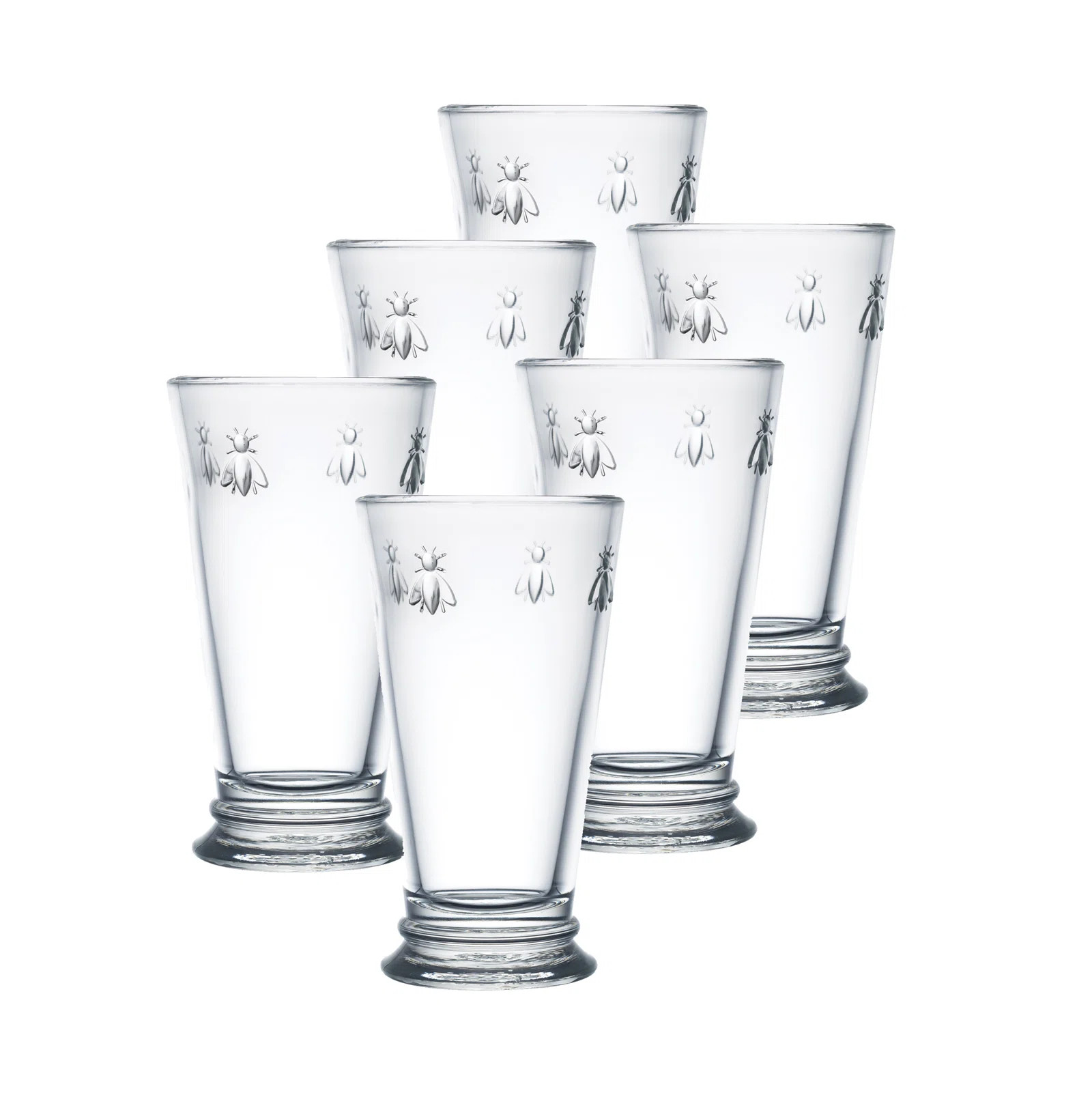 Napoleon Bee 15oz. Drinking Glass Set (Set of 6) | Wayfair North America