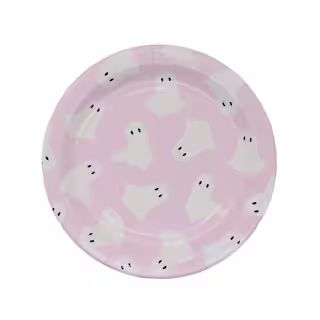 Halloween Pink & White Ghost Paper Plates by Celebrate It™ | Michaels | Michaels Stores