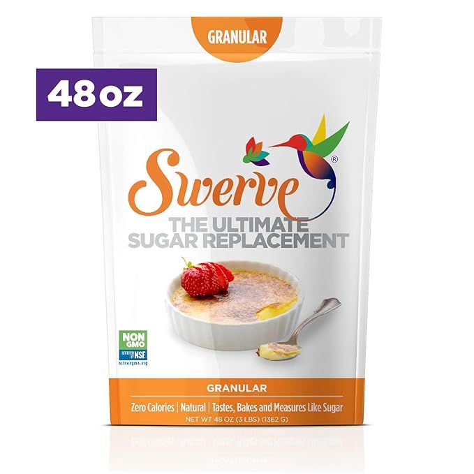 Swerve Granular Sweetener (48 oz): The Ultimate Sugar Replacement. KETO Friendly: Measures Cup Fo... | Amazon (US)