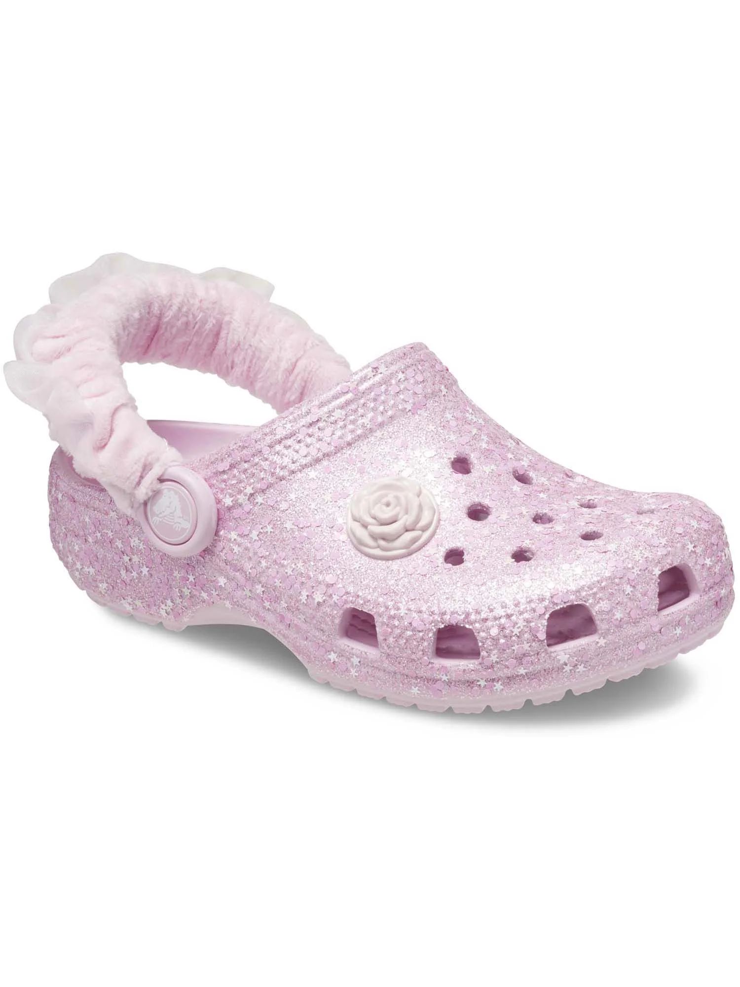 Crocs Kids Classic Glitter Clog | Walmart (US)