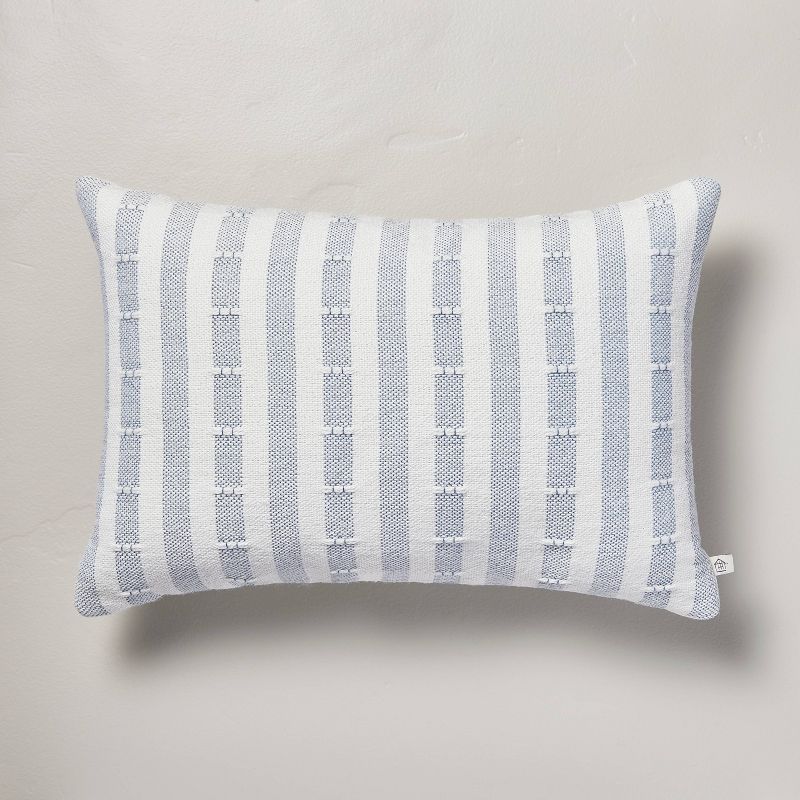 Clipped Stripe Indoor/Outdoor Throw Pillow - Hearth & Hand™ with Magnolia | Target