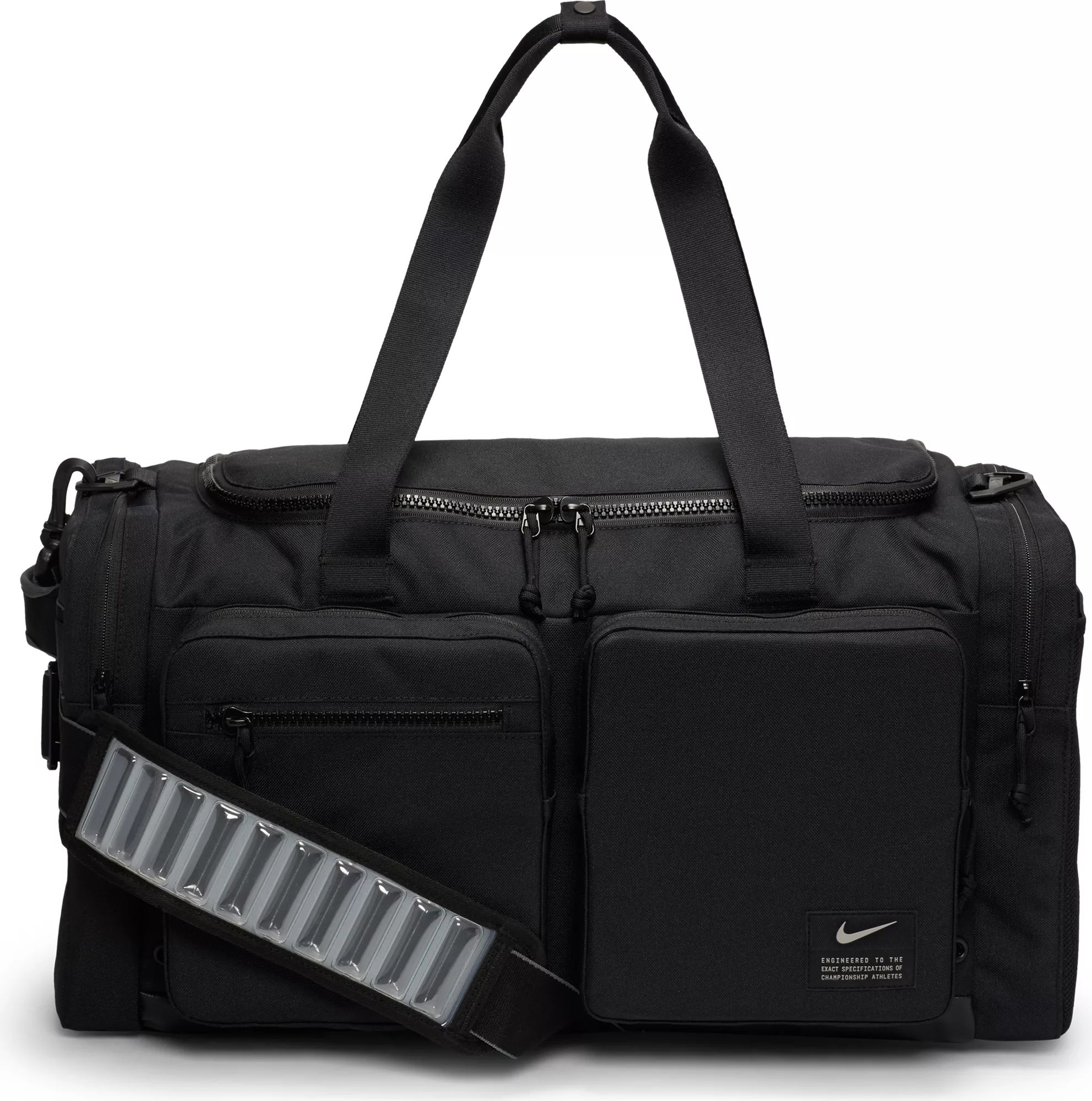 Nike Utility Power Training Medium Duffel Bag, Men's, Black/black/enigma Stone | Dick's Sporting Goods