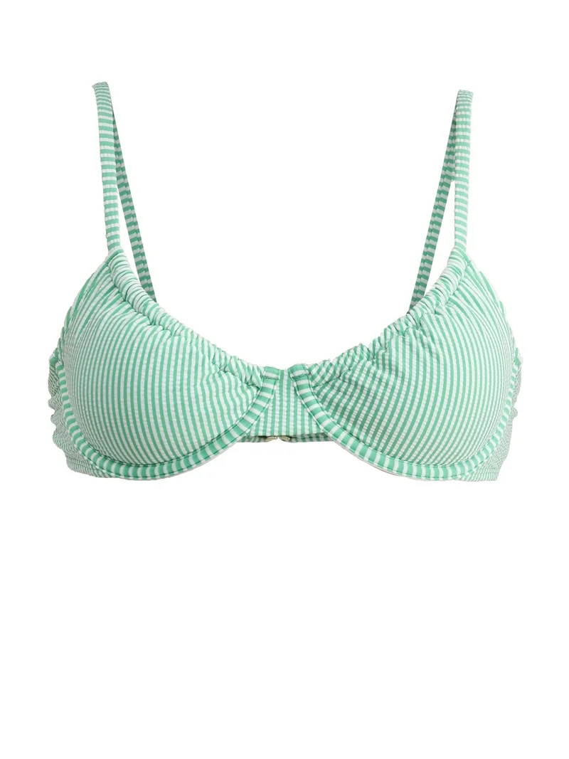 No Boundaries Women's Underwire Bralette Swim Top with Tunneled Neckline, Sizes XXS-XXL | Walmart (US)