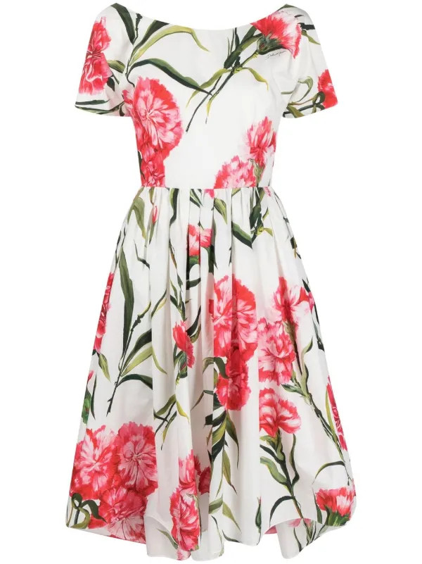 floral-print cotton dress | Farfetch Global
