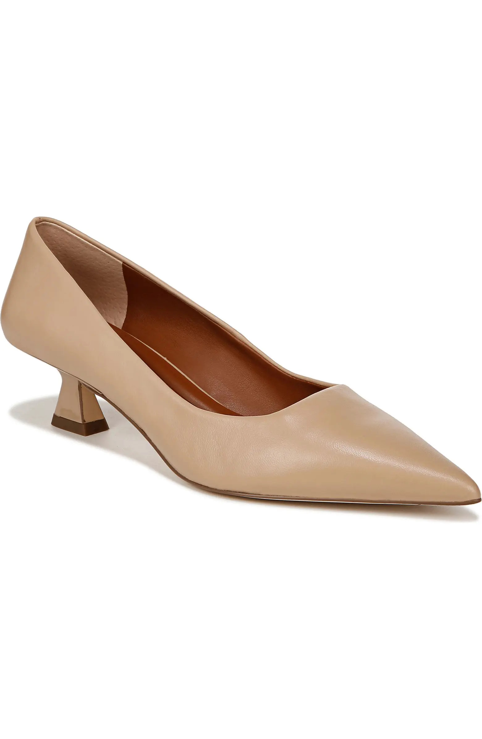SARTO by Franco Sarto Diva Kitten Heel Pointed Toe Pump (Women) | Nordstrom | Nordstrom