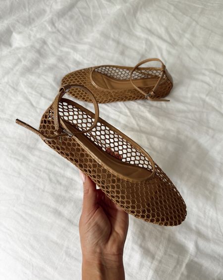 Mesh ballet flats
I love this edgier take on the ballet flat for spring and summer! Also comes in black. Fits true to size, but possibly size up if between sizes.  Leave any questions below!

Sandals, ballet flats, spring shoes, summer shoes, mesh flats

#LTKSeasonal #LTKfindsunder100 #LTKshoecrush