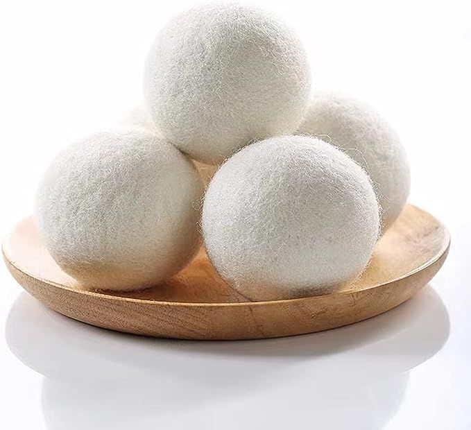 ASTP&FH Wool Dryer Balls 5-Pack 100% Wool Organic Fabric Softener, Safe and odorless, Free of Che... | Amazon (US)