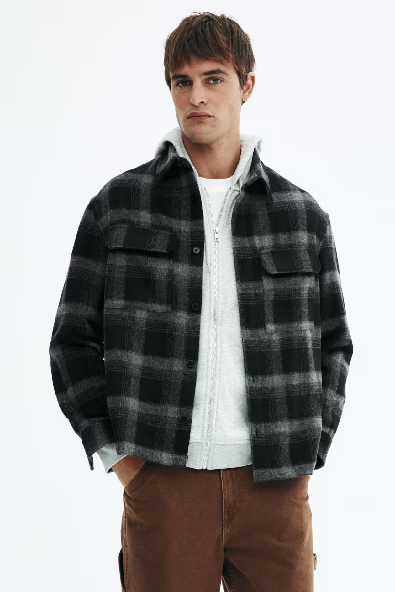 Regular-Fit Flannel Overshirt | H&M (US + CA)