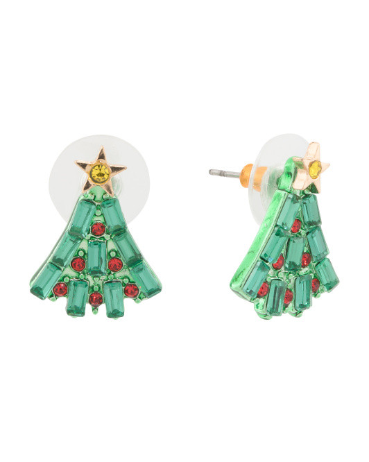 Christmas Tree Stud Earrings | TJ Maxx
