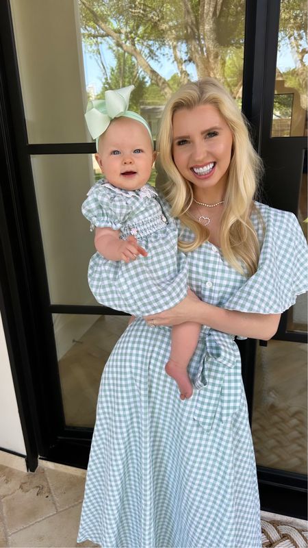 Matching with my mini! How cute is this green for spring?! ☺️

#LTKstyletip #LTKbaby #LTKfindsunder100