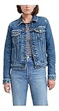 Levi's Women's Original Trucker Jacket, Blue Charmer, Medium | Amazon (US)