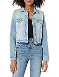 The Drop Women's Downtown Cropped Cutoff Denim Jacket, Windswept Light Vintage Wash, XXS | Amazon (US)