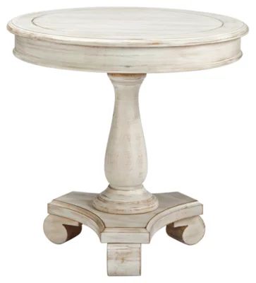 Signature Design by Ashley Mirimyn Cottage Vintage Hand-Finished Round Accent Table, Distressed W... | Walmart (US)
