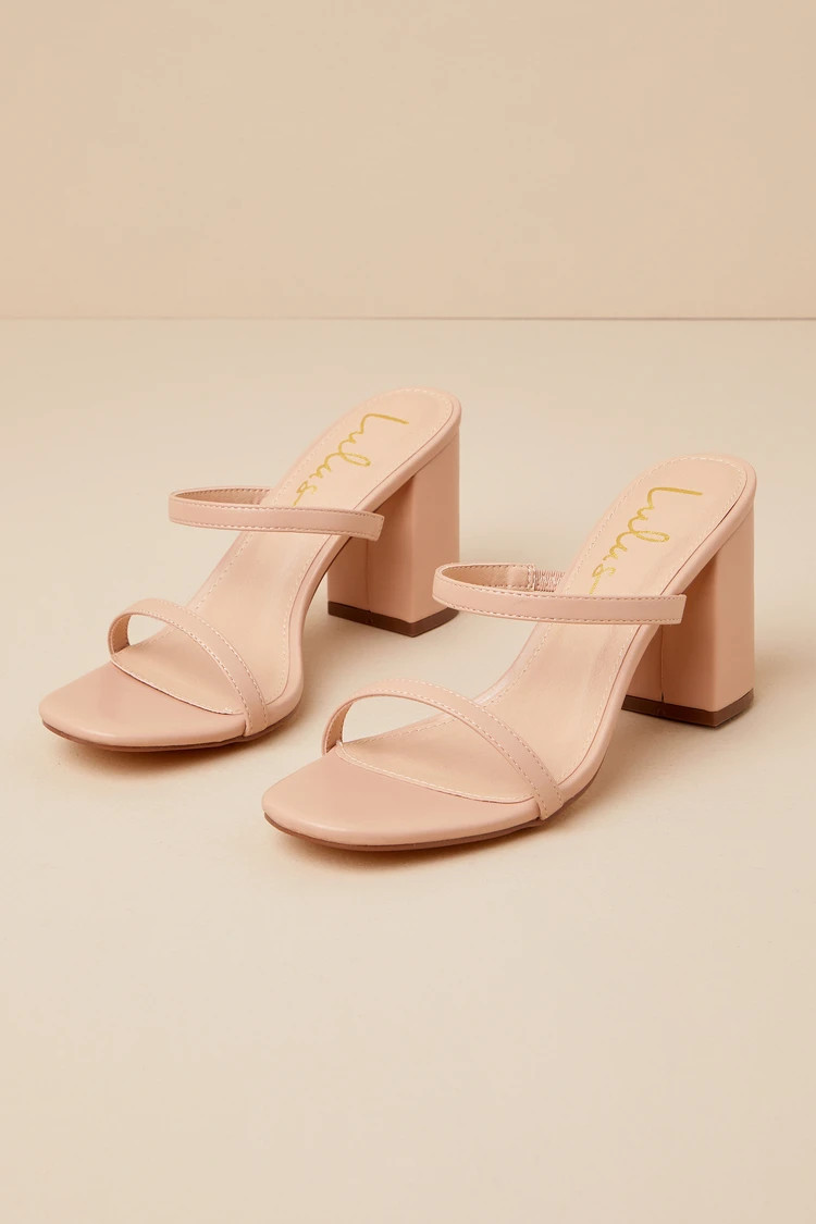 Ariellie Light Nude High Heel Sandals | Lulus