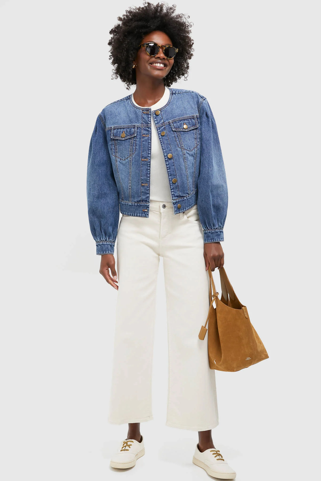 Denim Cropped Stella Jacket | Tuckernuck (US)
