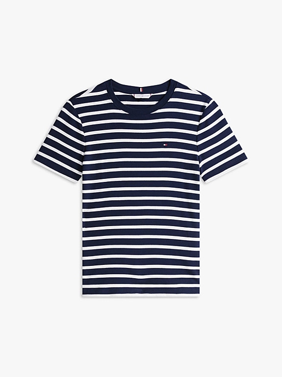 Slim Fit T-Shirt mit Rundhalsausschnitt | Tommy Hilfiger (DE)