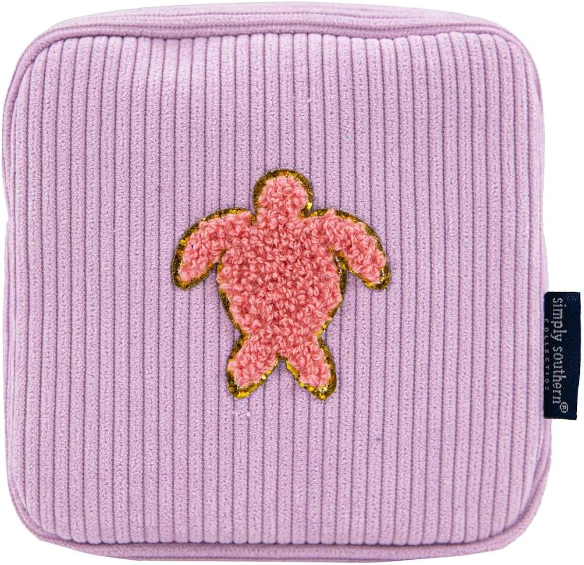 Simply Southern Corduroy Lavender Turtle Sparkle Bag | Amazon (US)