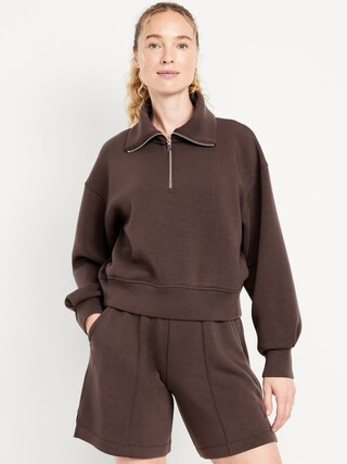Half-Zip Bounce Fleece Pullover Sweatshirt | Old Navy (US)