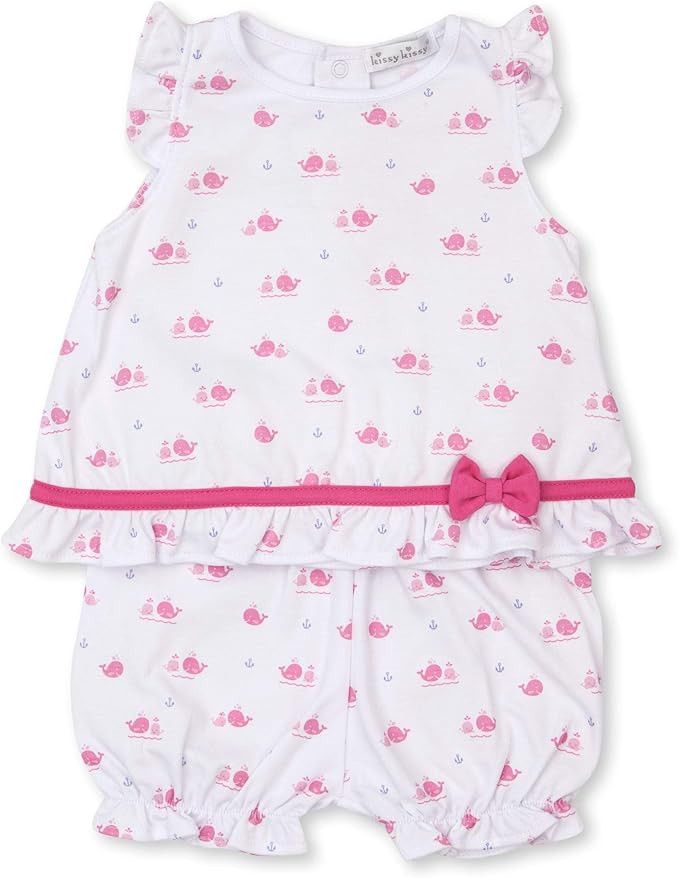 Kissy Kissy Baby-Girls Infant Breaching Whales Print Sunsuit | Amazon (US)