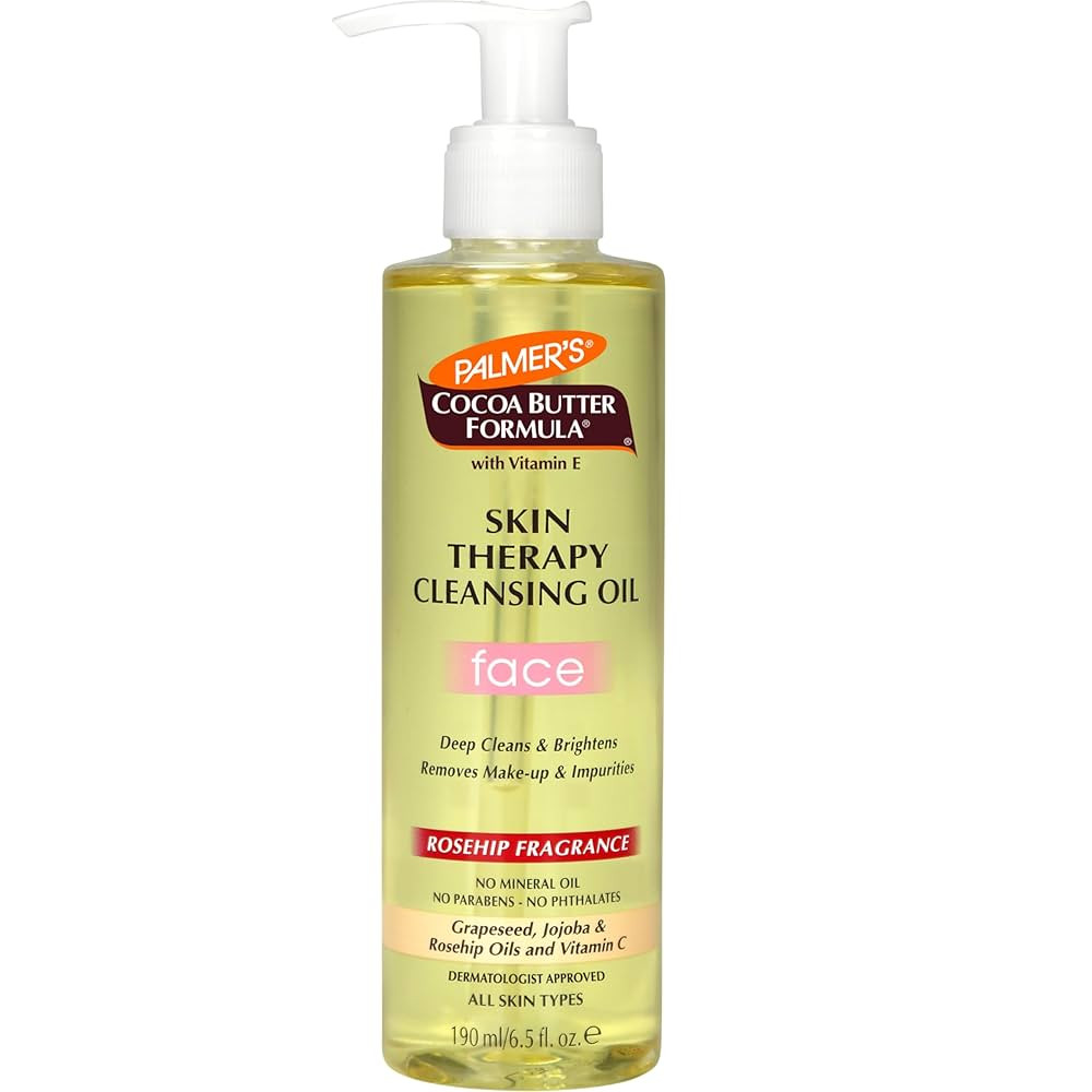 Palmer's Cocoa Butter Skin Therapy Cleansing Facial Oil, Gentle Makeup Remover for Face, Rosehip ... | Amazon (US)