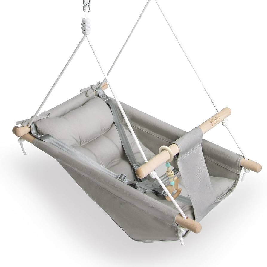 Baby Swing Indoor and Outdoor, Canvas Hammock Swing for Baby to Toddler with a Comfortable Seat, ... | Amazon (US)