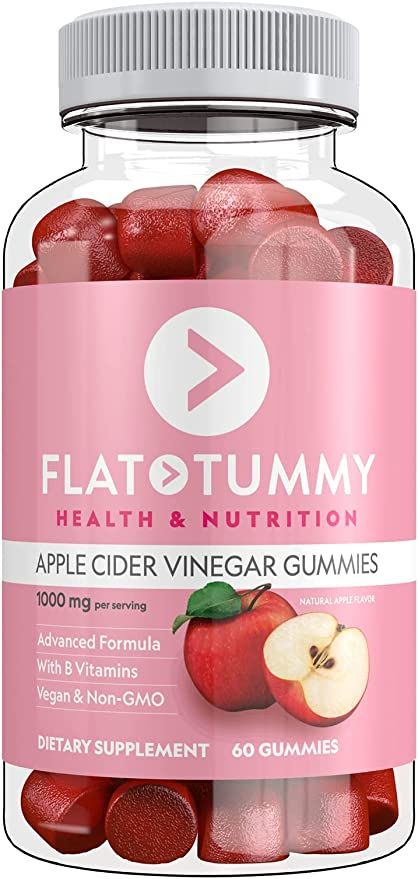 Flat Tummy Apple Cider Vinegar Gummies, 60 Count – Boost Energy, Detox, Support Gut Health & He... | Amazon (US)