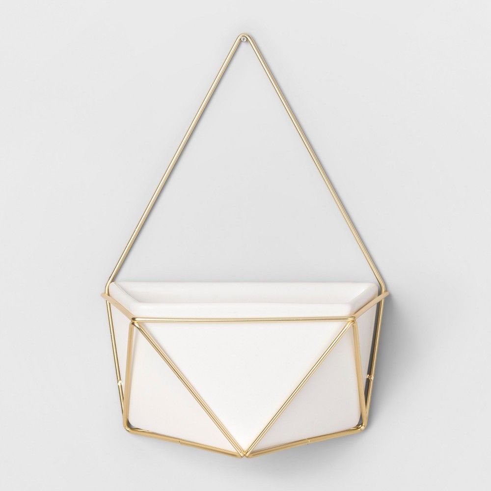 Succulent Wall Geometric Hanging White/Gold - Project 62 | Target