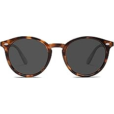SOJOS Retro Round Polarized Sunglasses for Women Men Classic Vintage Sunnies SJ2069 | Amazon (US)