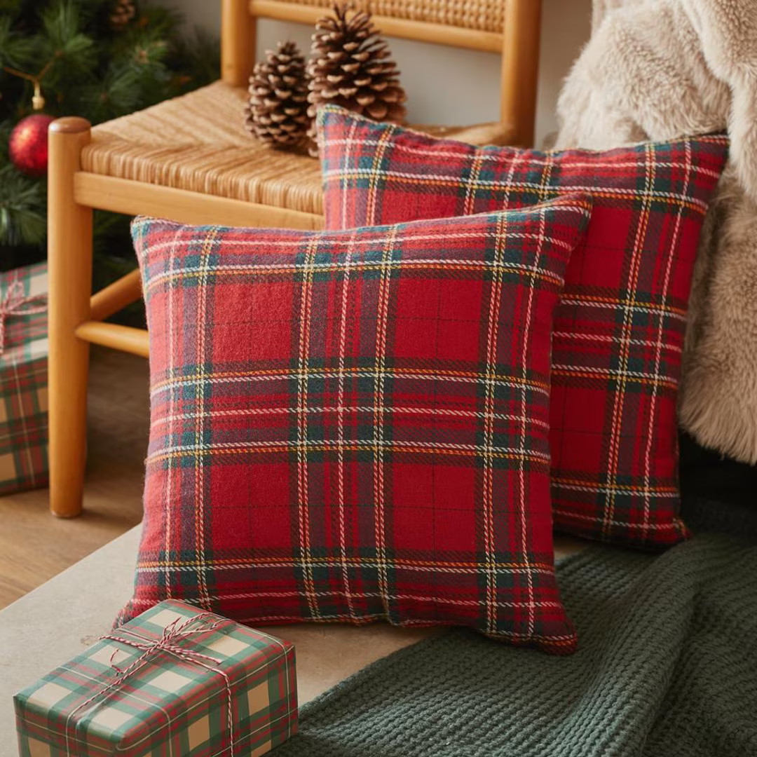 Ralph Lauren Christmas Christmas Plaid Decorative Throw Pillow Covers Scottish Tartan Cushion - E... | Etsy (US)
