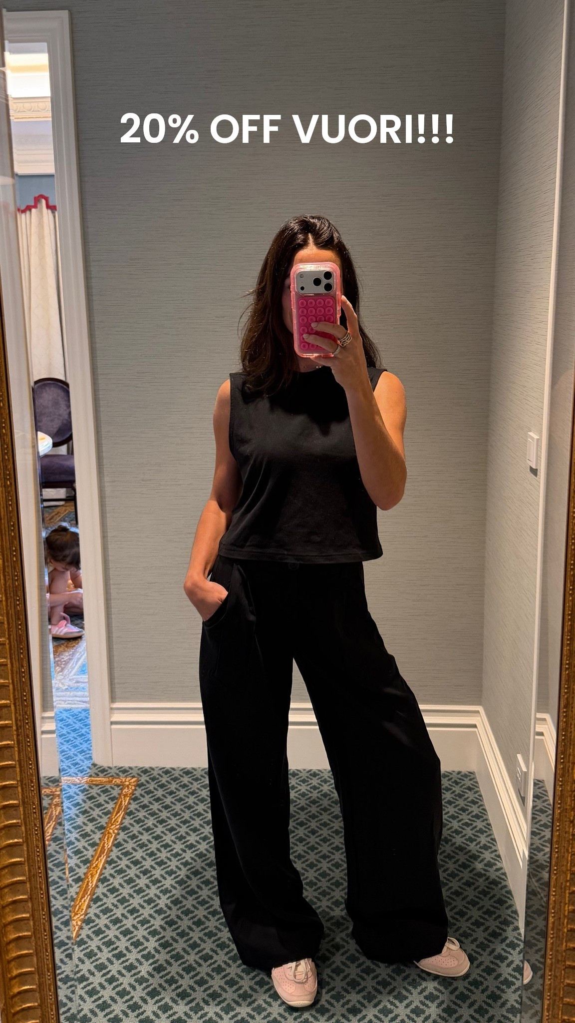 Obsessed with these pants! Dressy but soooo comfortable! Wearing XS in everything. New customers use MADIJUN20NEW!! Code ends 6/5 at 11:59pm PT.   #vuoripartner @vuoriclothing-us