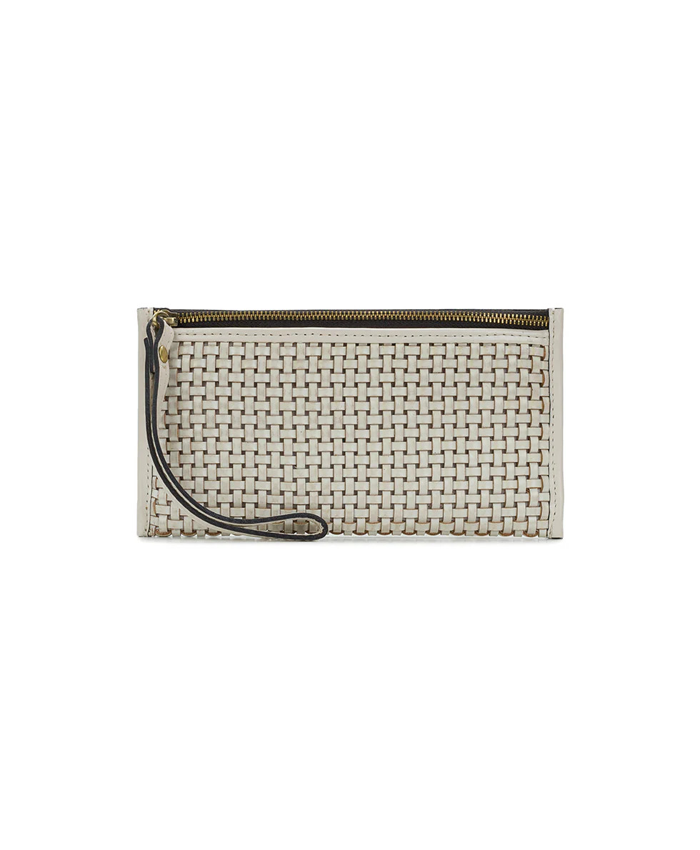 Carita Wristlet 
         Small Woven Leather | Patricia Nash Designs