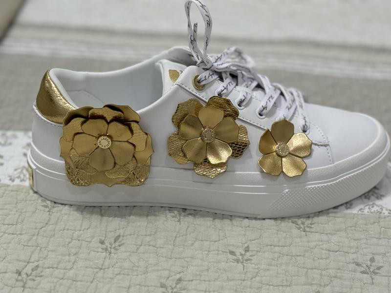 KARL LAGERFELD PARIS Women's Georgia Lace-Up Embellished Sneakers - Macy's | Macy's