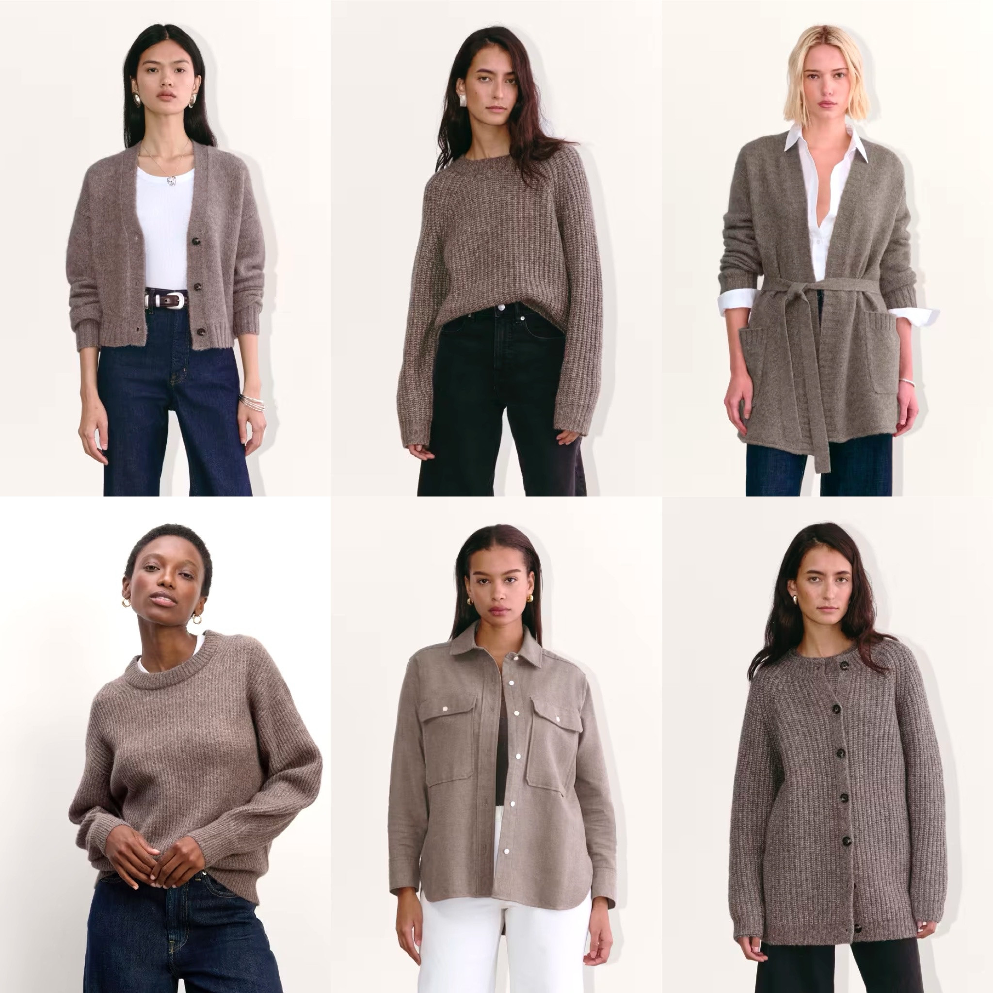 Everlane’s new arrivals includes a lot of cool-toned brown pieces! 