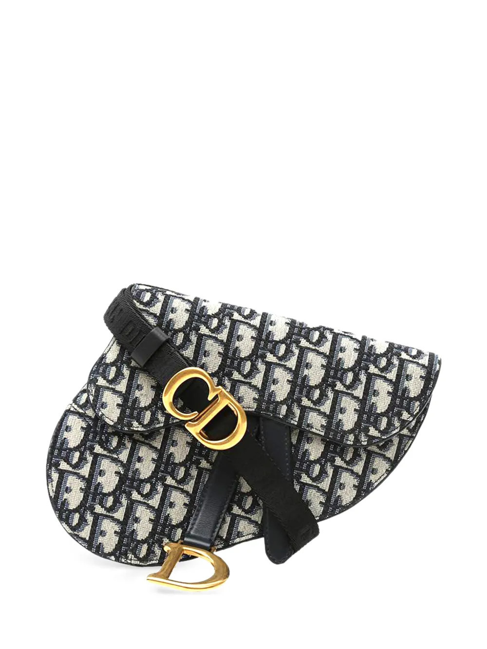 Christian Dior Pre-Owned 2020 Oblique Saddle belt bag - Blue | Farfetch Global