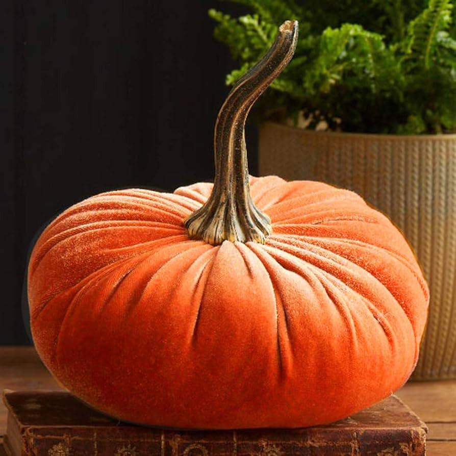 Velvet Pumpkins Fall Decor, Handmade Velvet Pumpkins Decor, Stuffed Fabric Pumpkins for Decoratin... | Amazon (US)