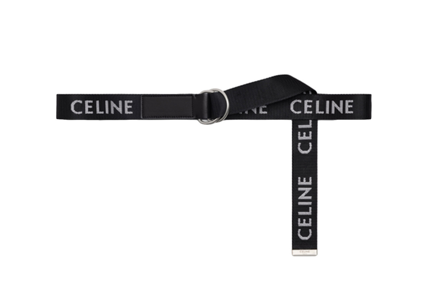 Men's Celine Medium Double Ring Belt Jacquard in Black | StockX