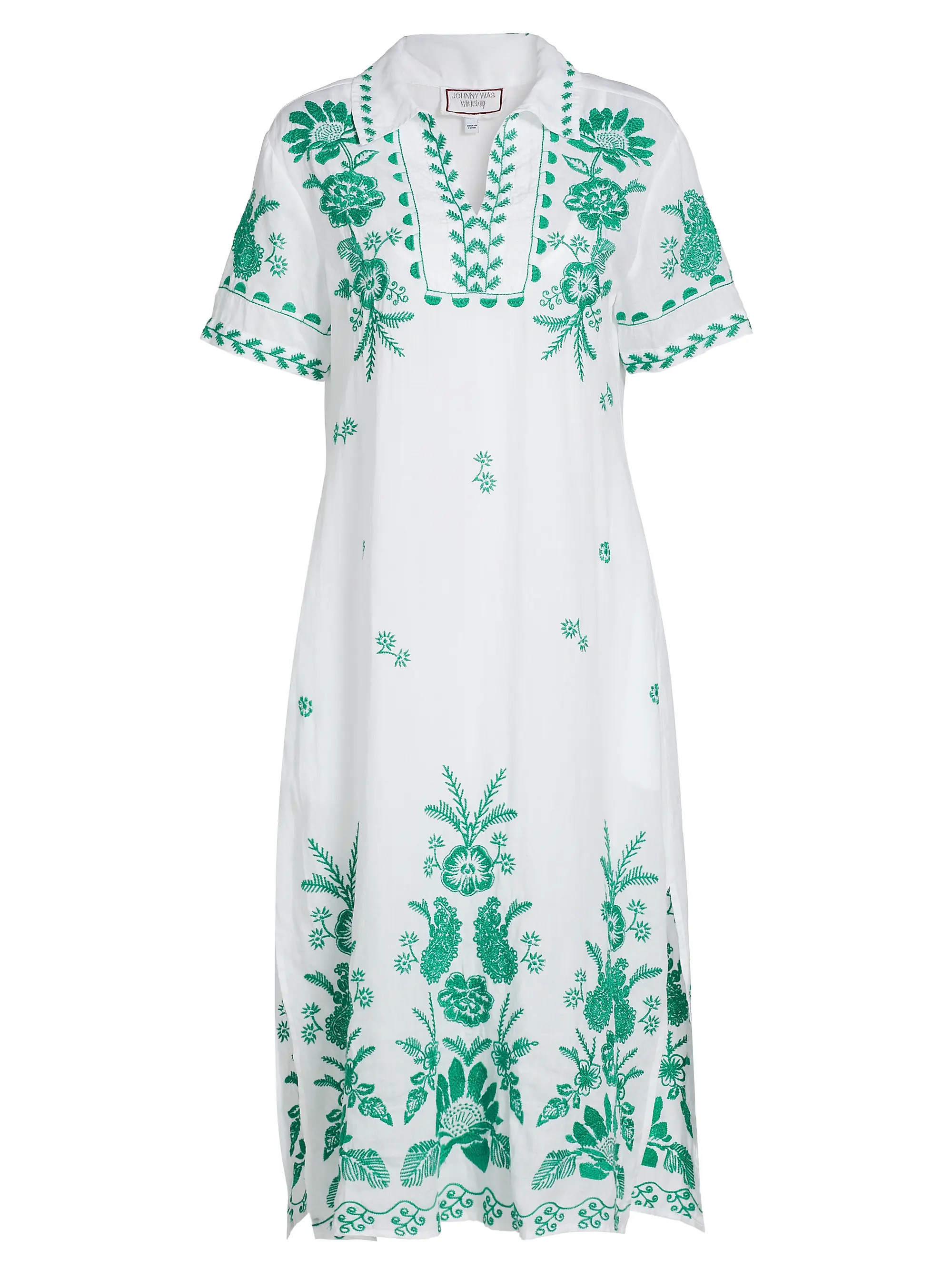 Embroidery Polo T-Shirt Midi-Dress | Saks Fifth Avenue