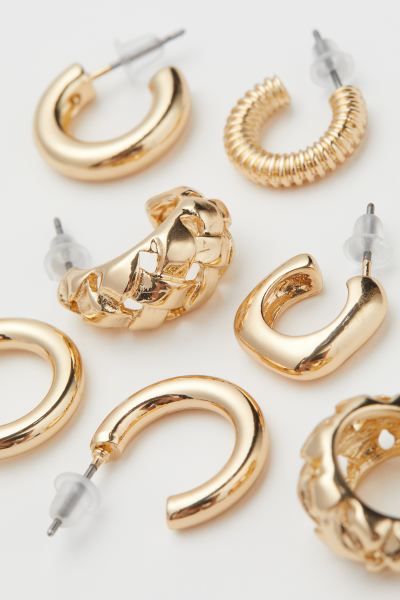 6 Pairs Hoop Earrings | H&M (US)