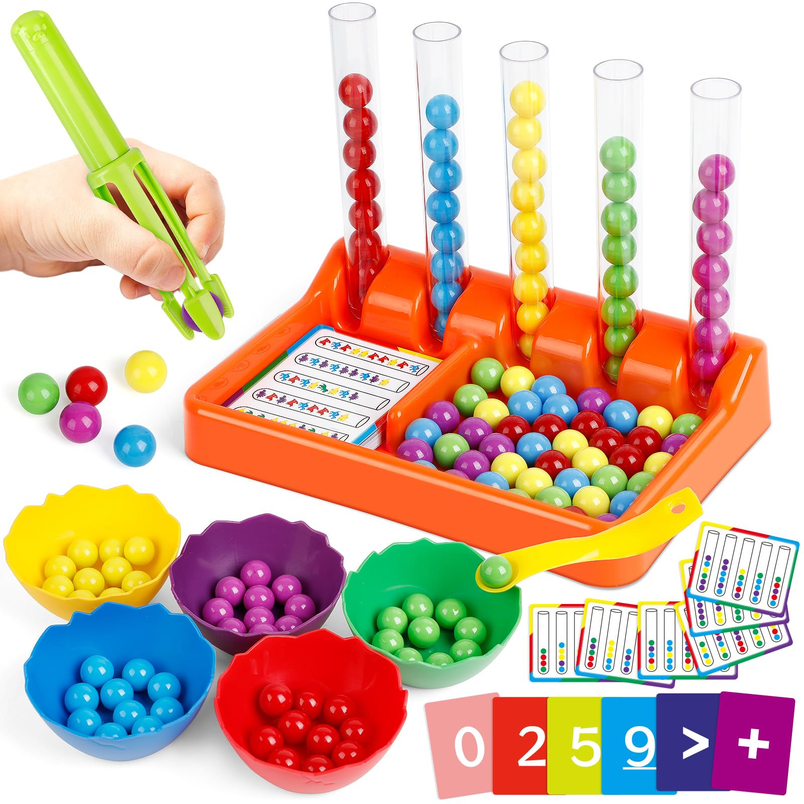 Aizweb Counting and Color Sorting Toys for Toddlers, Montessori Toys Preschool Kindergarten Learn... | Amazon (US)