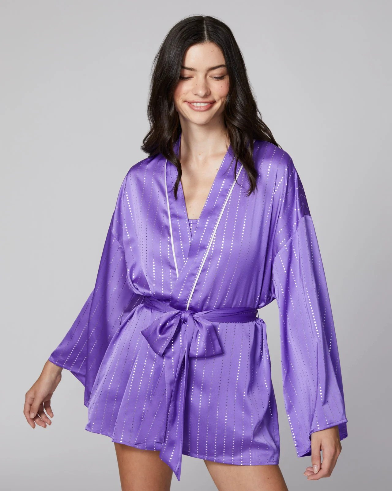 Stardust Satin Robe | florence by mills fashion