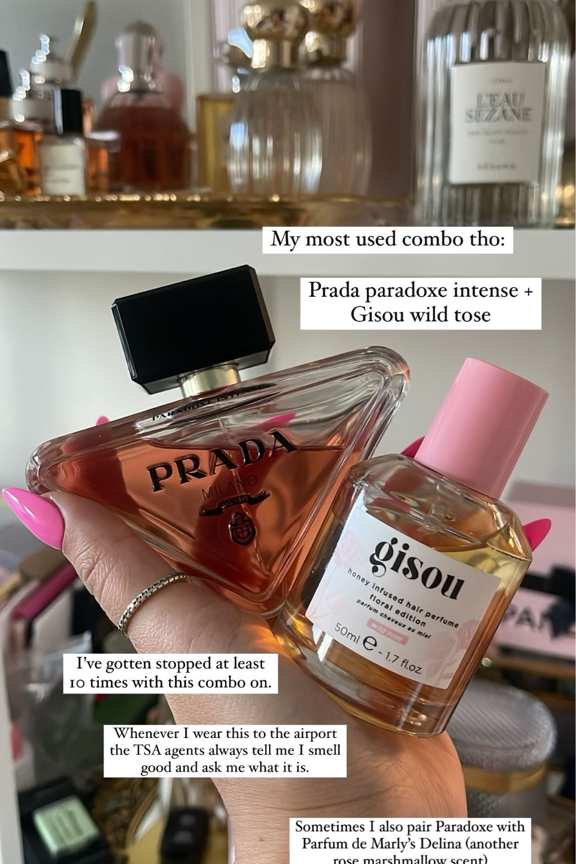 I get stopped all the time wearing this combo #perfume 