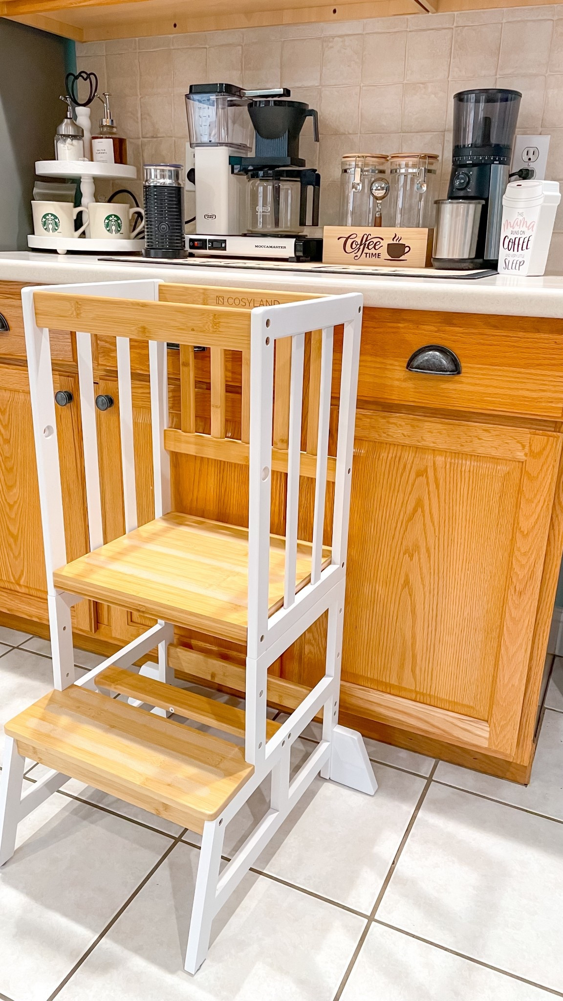 Every toddler needs a standing tower step stool for the kitchen! My little one just helped me clean and organize our coffee station this Morning. Stool on sale! #Amazon
Also linked all our coffee station essentials!! #ltkkids #ltkbaby #thanksgiving Prep #ltkseasonal #kitchen #coffeestation #mug #giftguide #kidsstool 

#LTKGiftGuide #LTKHoliday #LTKHome