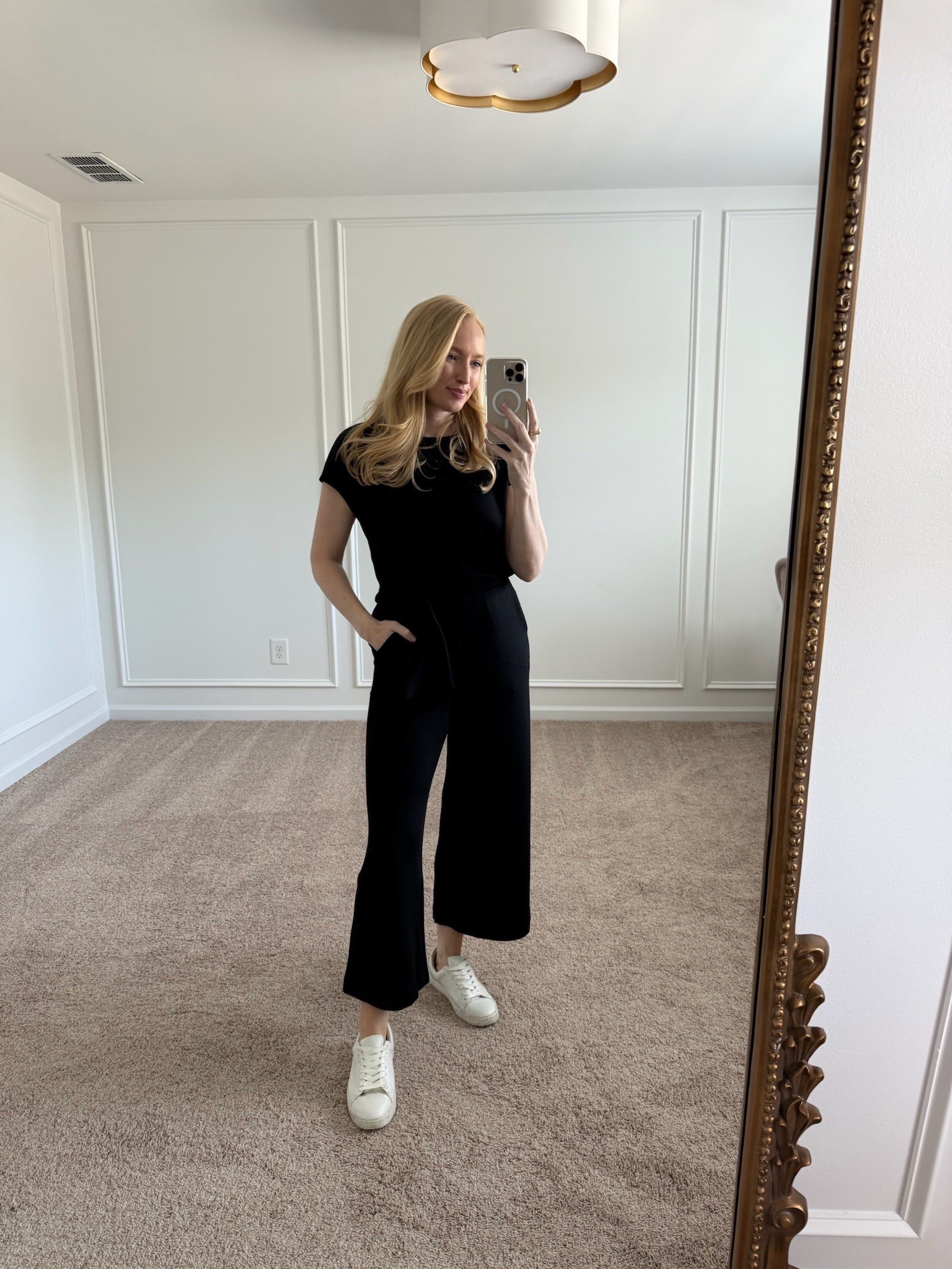 Whenever you don’t know what to wear - throw in this comfy jumpsuit! It’s casual but looks put together. Wearing a size small. Use code AMANDAJOHNXSPANX for 15% off!

Casual travel outfit // weekend outfit idea // mom outfit // white sneakers 

#LTKTravel #LTKSummerEdit