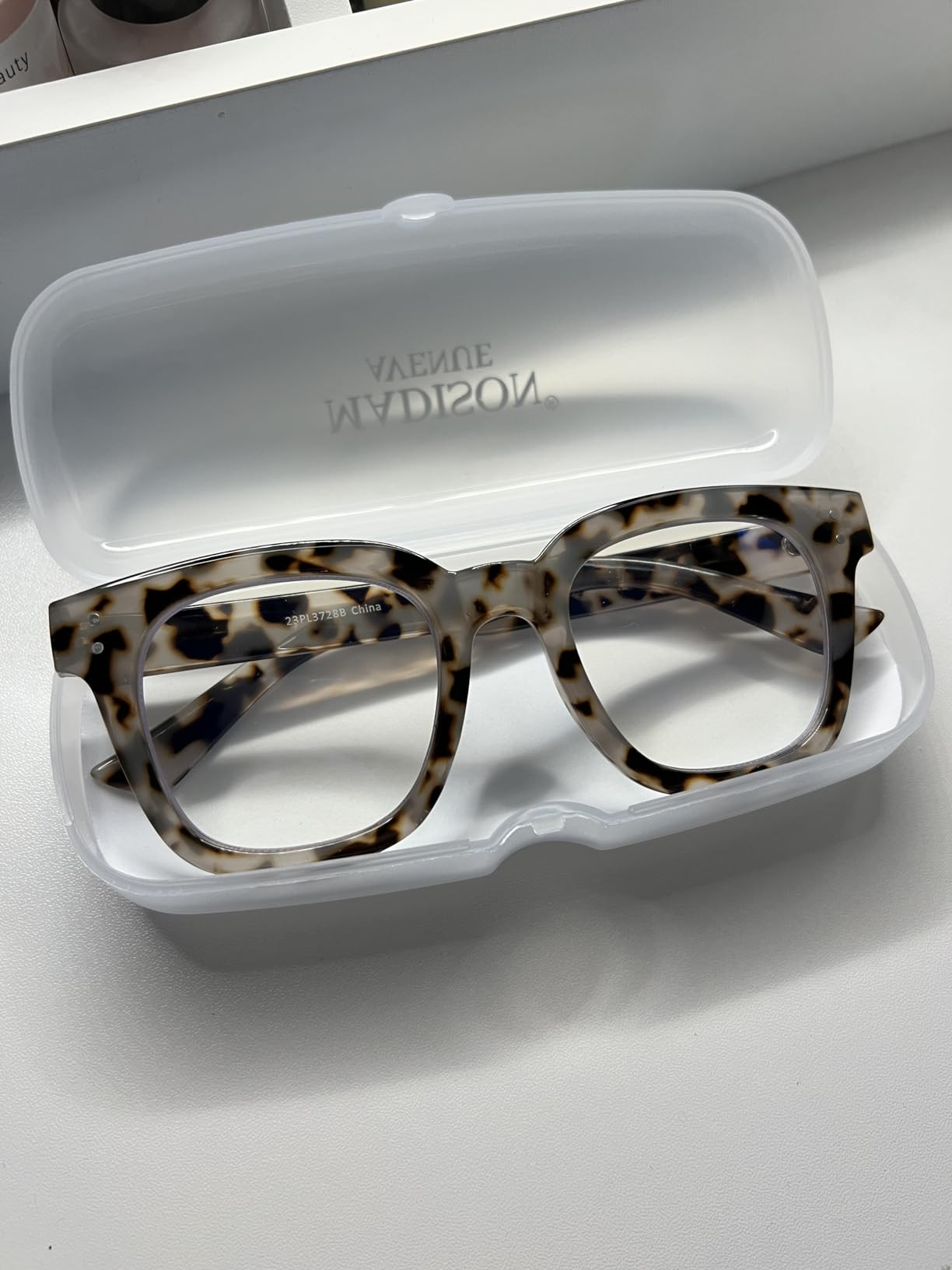 Madison Avenue Blue Light Blocking Glasses Oversized Fashion Blue Light Glasses for Women Anti Ey... | Amazon (US)