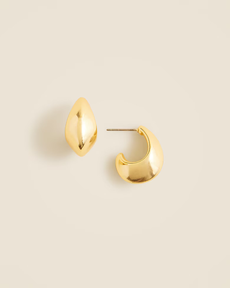Sculptural hoop earrings | J. Crew US