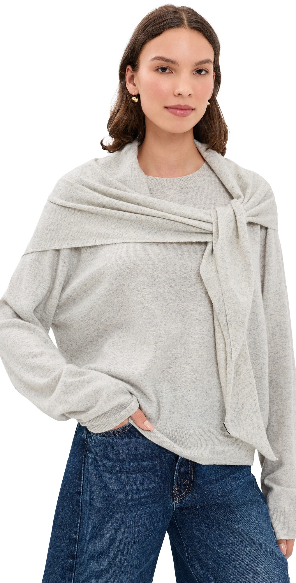 Lioness Olsen Knit Pullover Slate XS | Shopbop