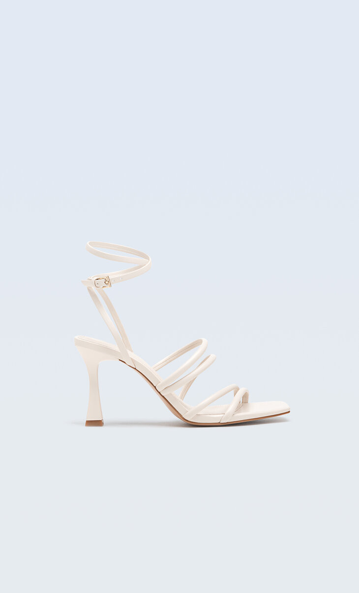 High-heel strappy sandals | Stradivarius (UK)