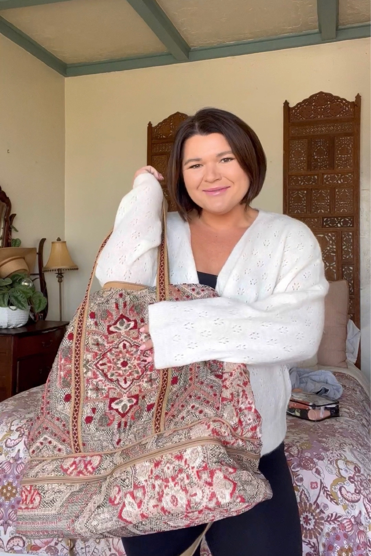 Free people brought back the magic carpet weekender bag that I used for my hospital bag and it just brought me so much joy. It’s such a cute bag and I think it will be a special bag to pass around to the girls as they get older and need a fun bag to take places. Also comes in a pretty blue color too!

#LTKitbag #LTKmidsize #LTKFestival