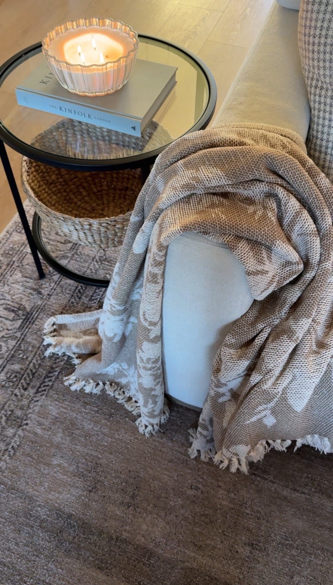 I grabbed this throw blanket from Target recently and it’s so pretty! I love the floral jacquard style, and it’s reversible too, offering a light and dark side! 

#LTKHome